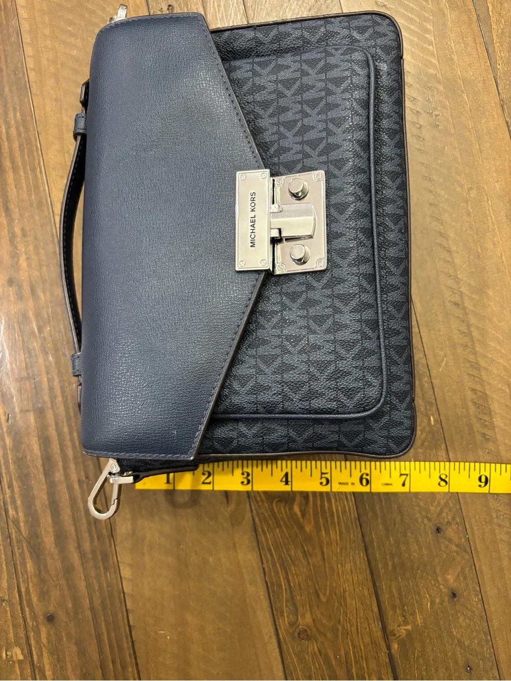 Michael Kors Rose Medium Too Handle Messenger Bag in Admiral Blue
